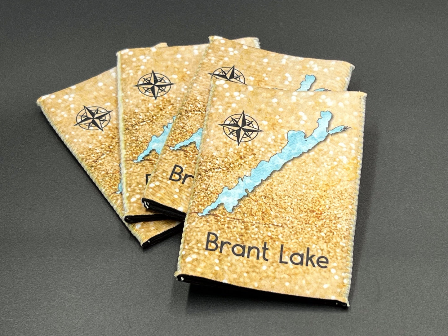 Lake Abanakee - Set of 4 Make My Lake Suncity Collection lake cozies