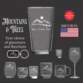 Mountains and Trees  Glassware