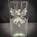 Fairy Custom Etched Pint Glass - Dishwasher Safe
