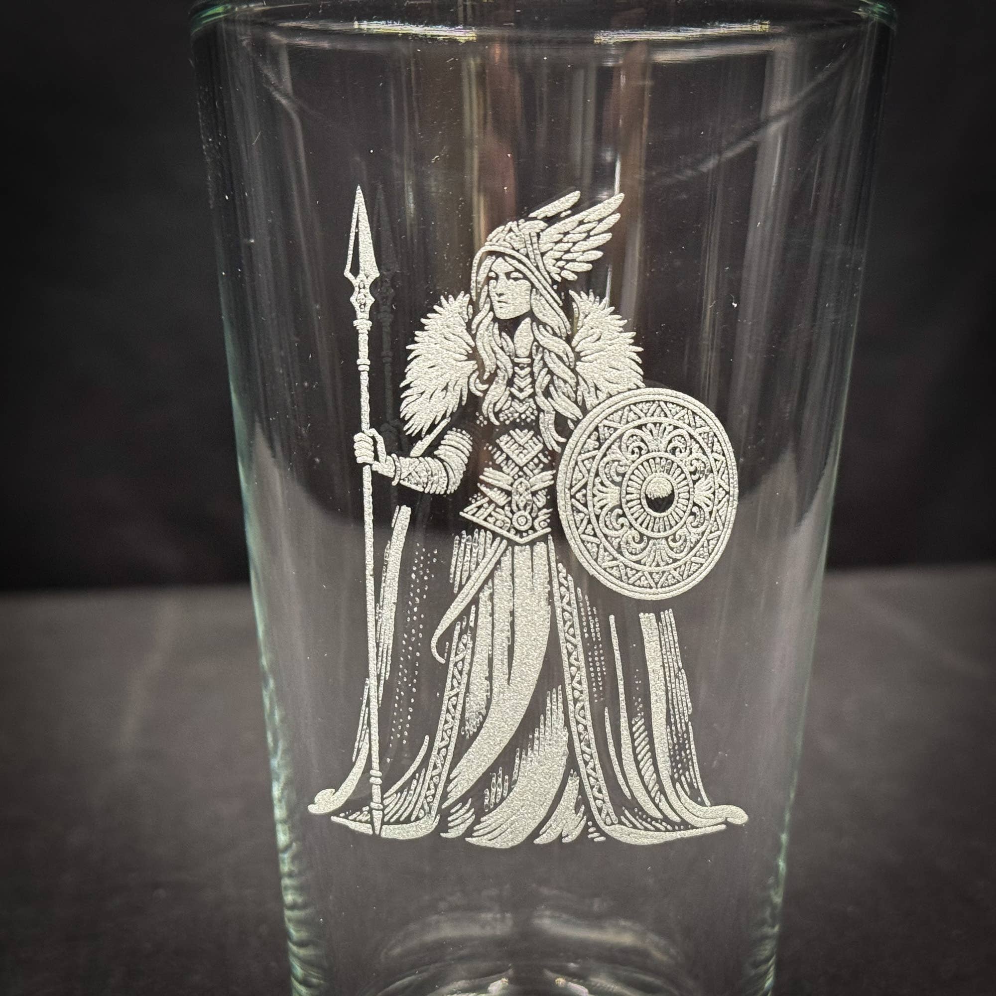 Freyja Engraved Pint Glass - Durable Glass