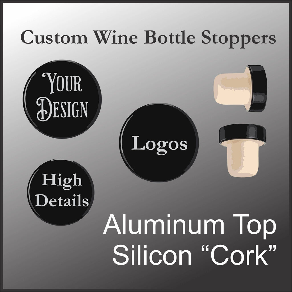 Your Design or Logo  Engraved Wine Bottle Stopper
