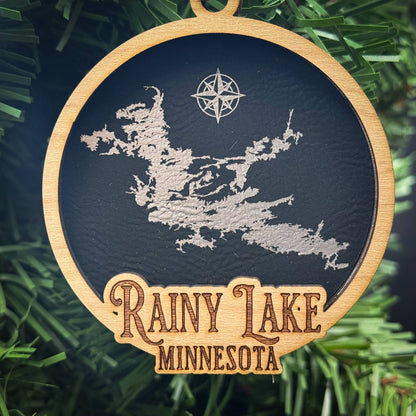 Make My Lake Wood Ornament Round 3 Layered