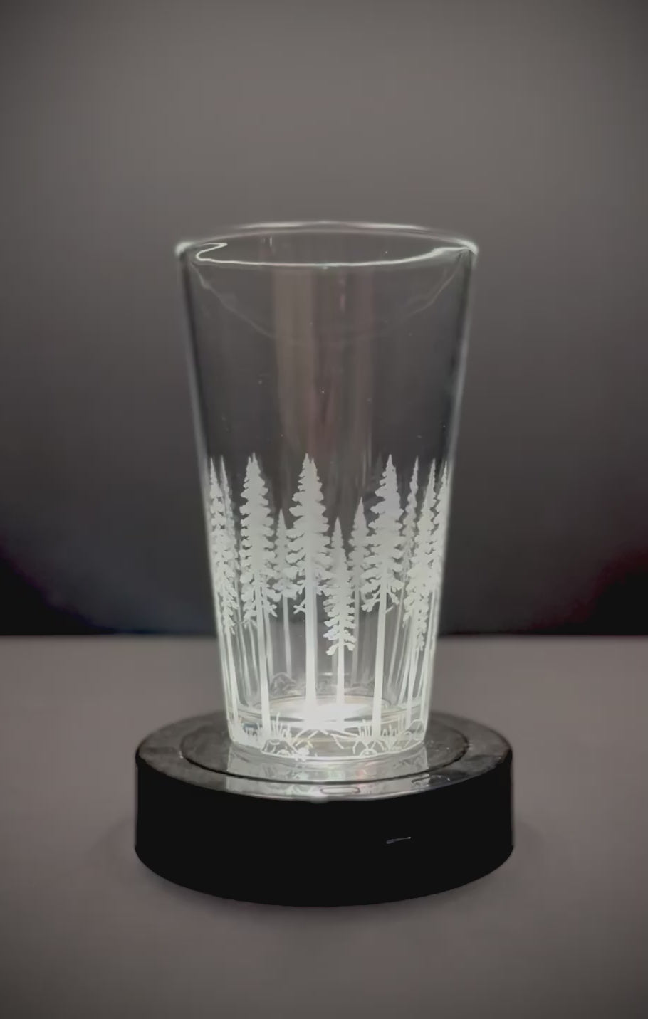 Pine Trees full wrap Pint Glass