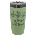 Your Design or Logo  Black Plated 20 oz Travel Mug