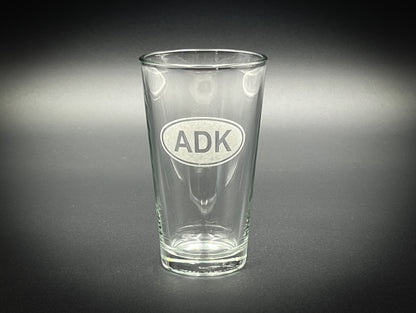 ADK Oval Pint Glass