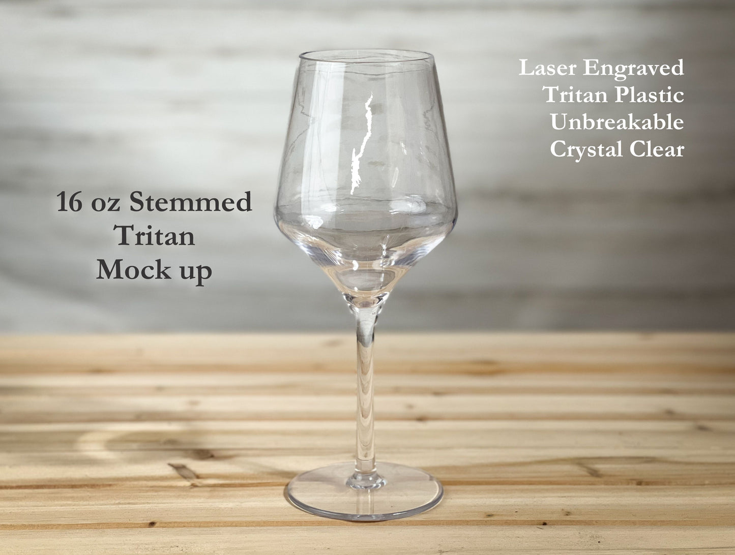Lake George New York 16 oz Unbreakable Stemmed Wine Glass