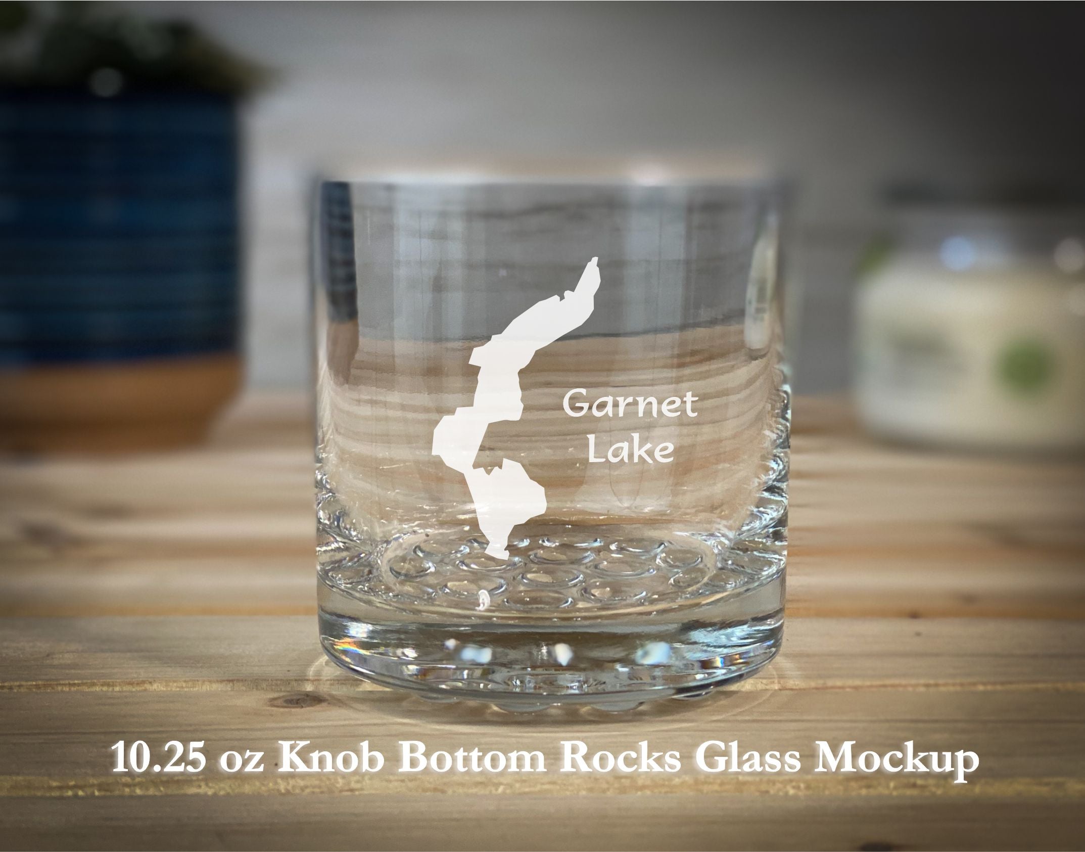 Garnet Lake New York  - 10.25 oz Rocks Glass