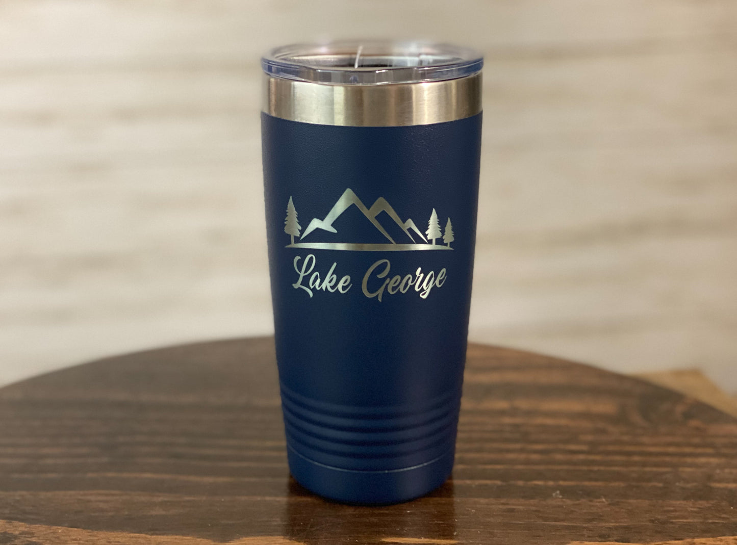 Lake George with Mountains - 20 oz Travel Mug