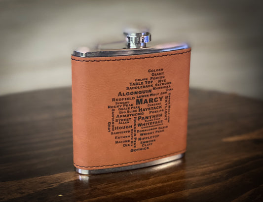 Your Design - 6 oz Leatherette Wrapped Flask
