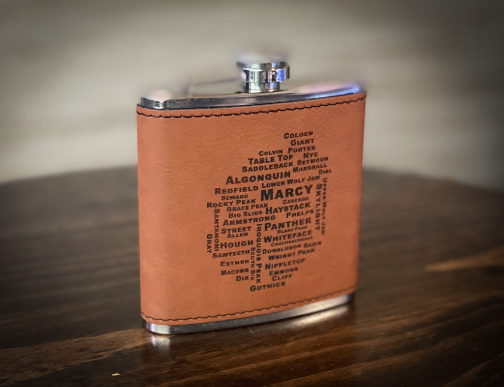 Get a Quote - 6 oz Leatherette Wrapped Flask
