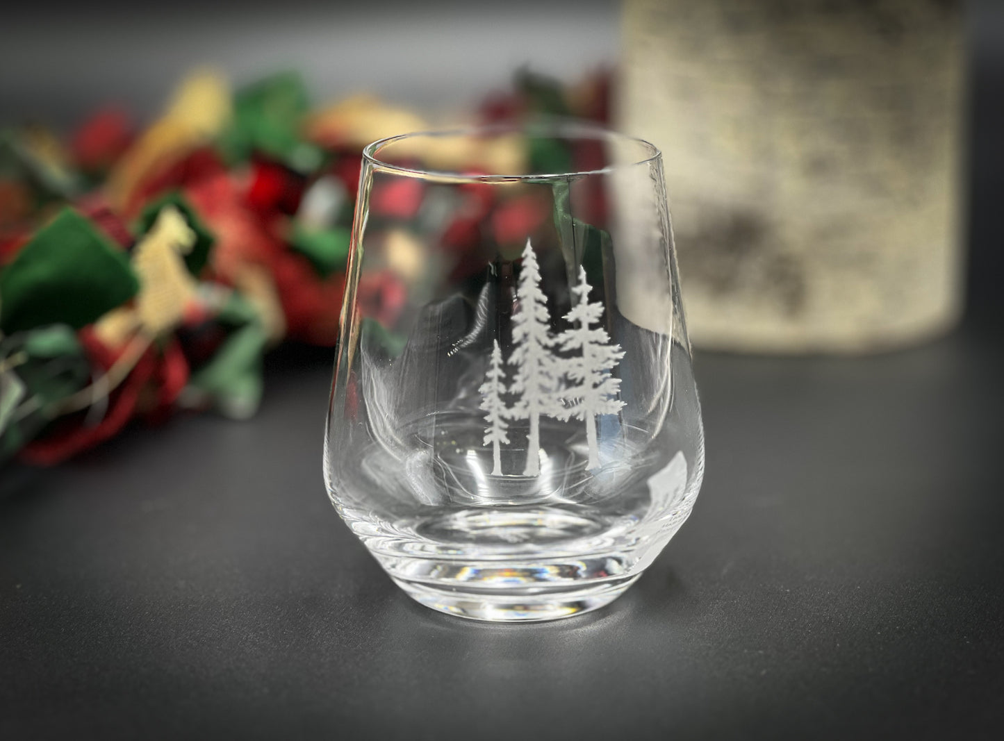 Clearance Sale! Trees Stolzle Crystal Rocks and Wine 13 oz