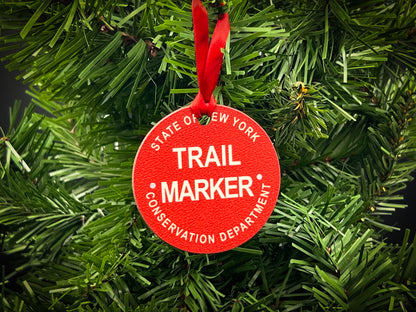 Adirondack Trail Marker Hardboard Ornament