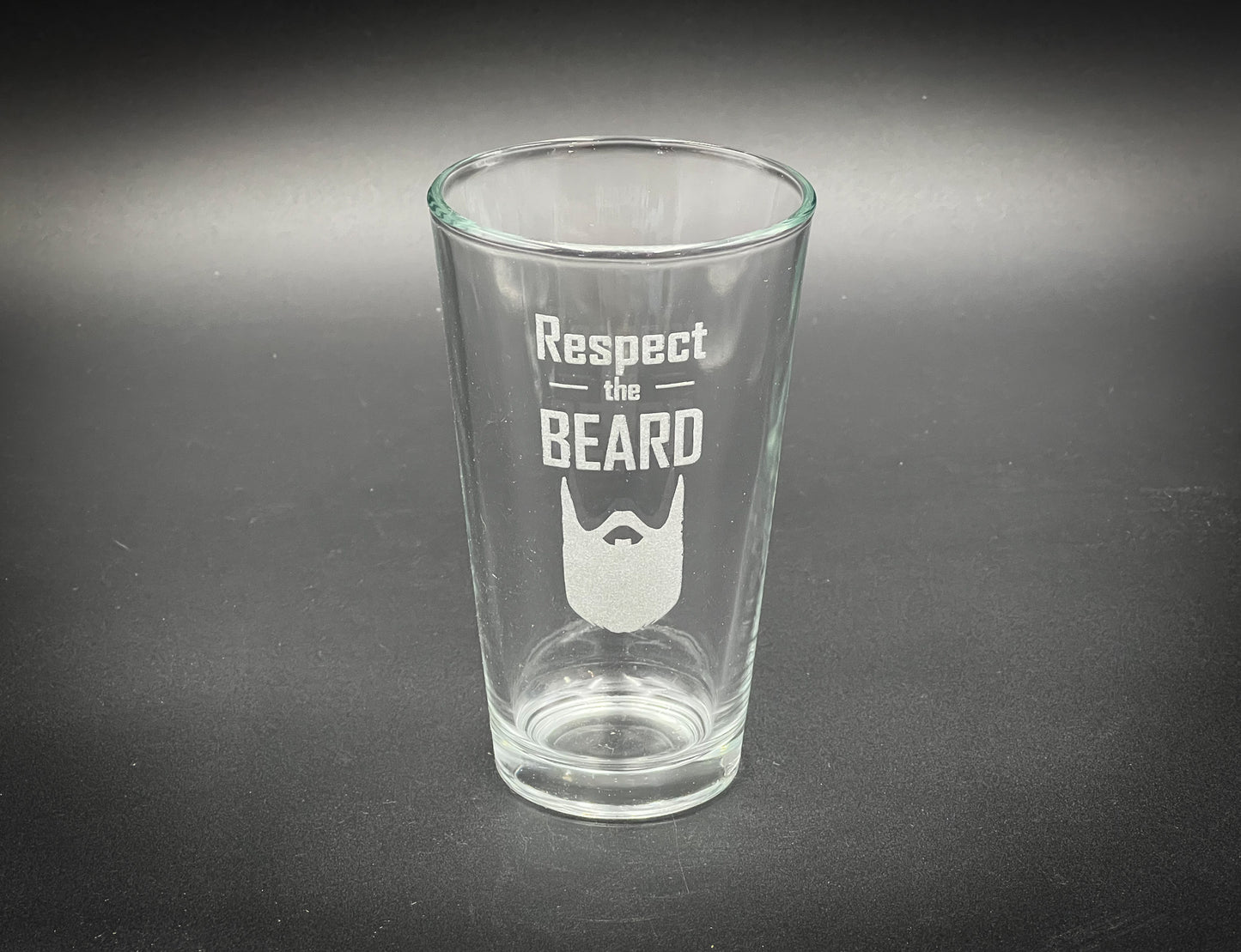 Respect the Beard -  Pint glass