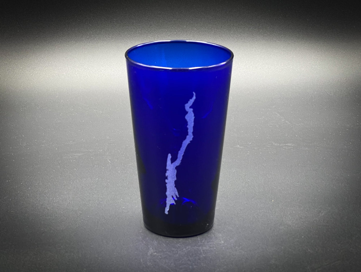 Make My Lake - 17.25 oz Cobalt Cooler Glass