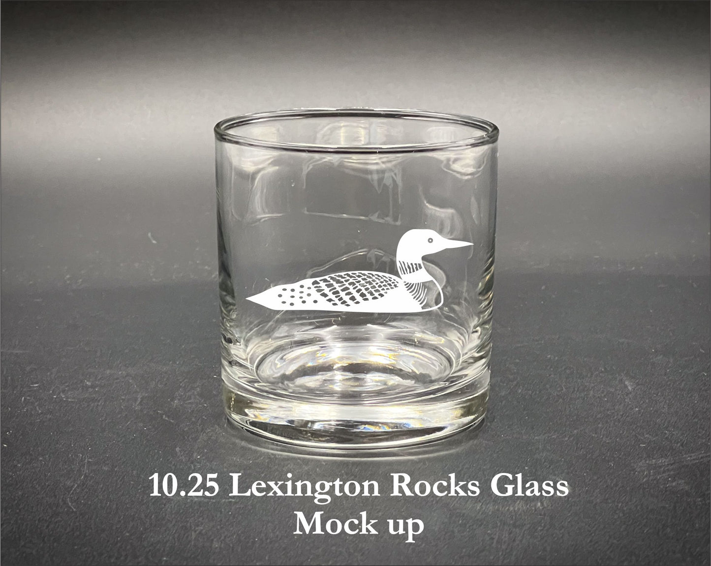 Loon Laser Engraved Glassware