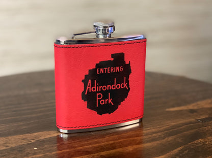 Get a Quote - 6 oz Leatherette Wrapped Flask