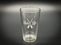 Canoe Paddles Pint Glass – Lake Life Drinkware With Crossing Paddle Design