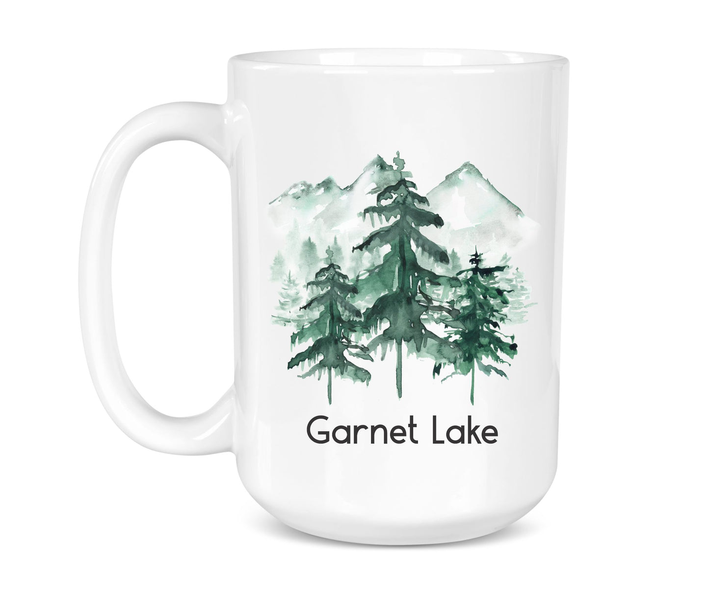 Trees with Garnet Lake - 15 oz Ceramic Mug