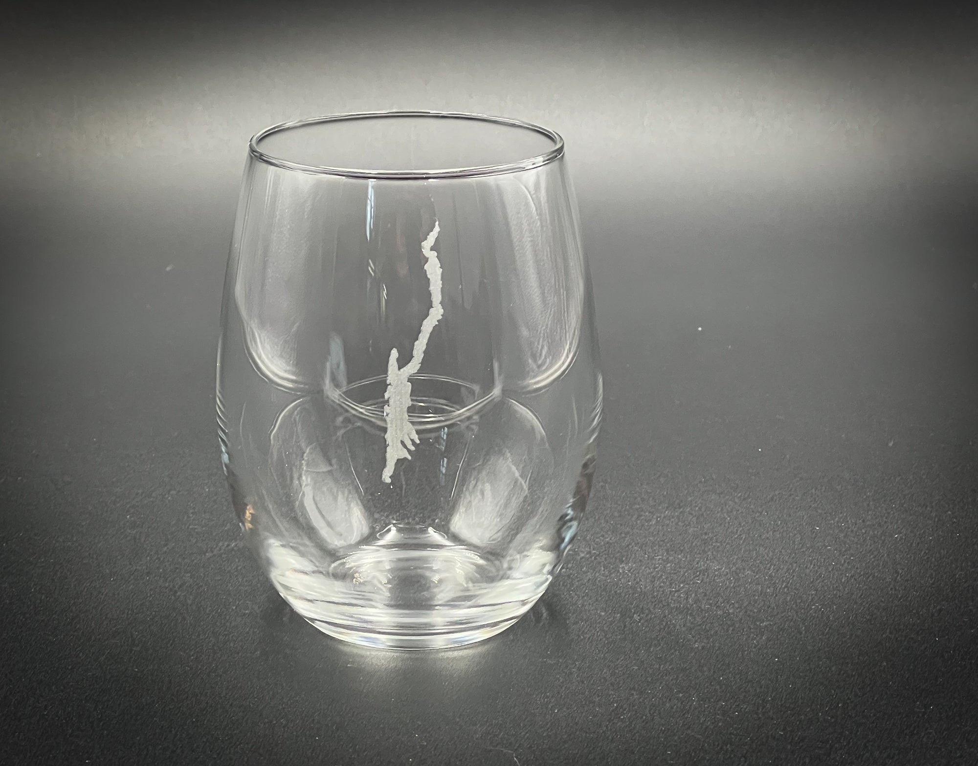 Lake George New York  21 oz Stemless Wine Glass