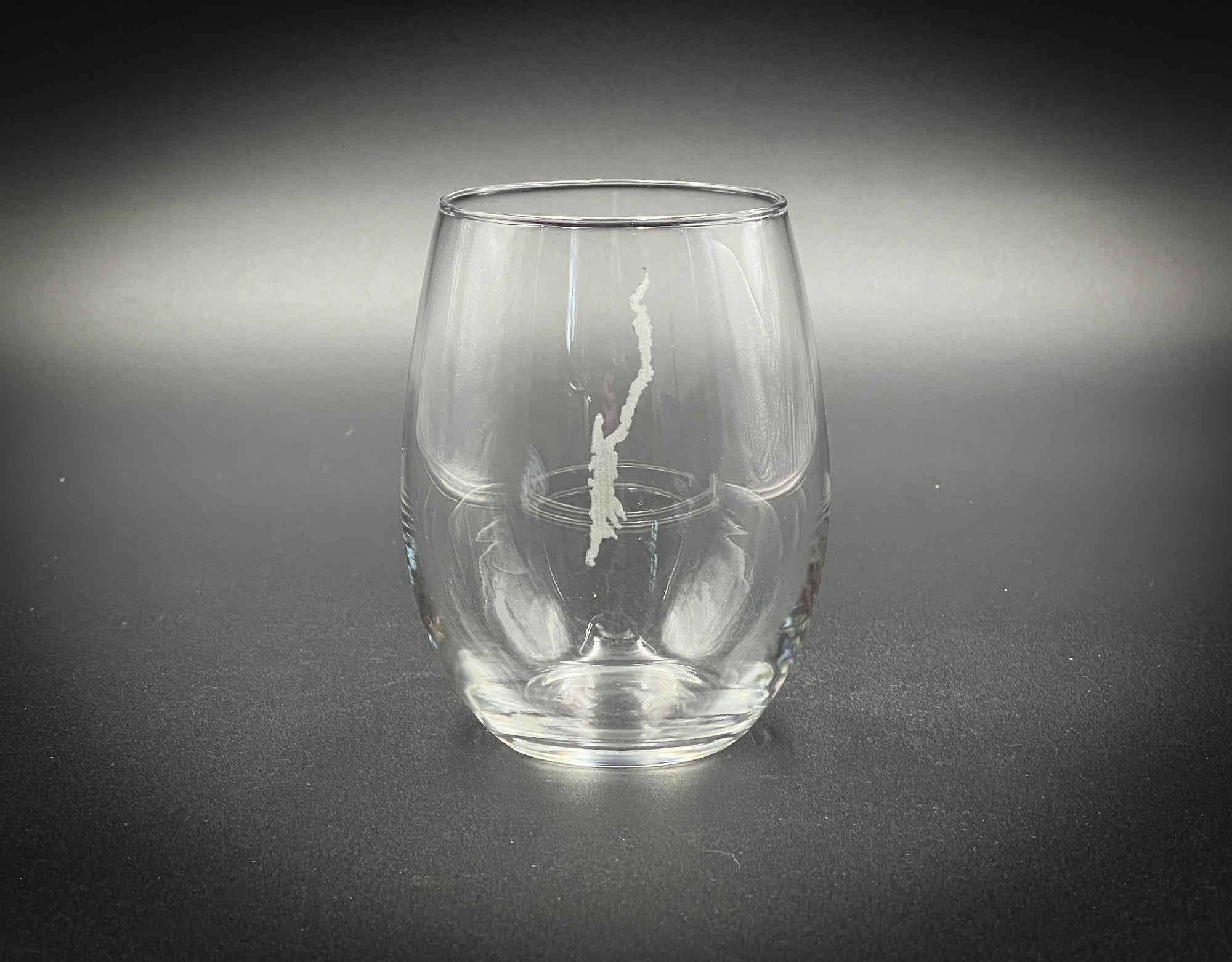 Lake George New York  21 oz Stemless Wine Glass