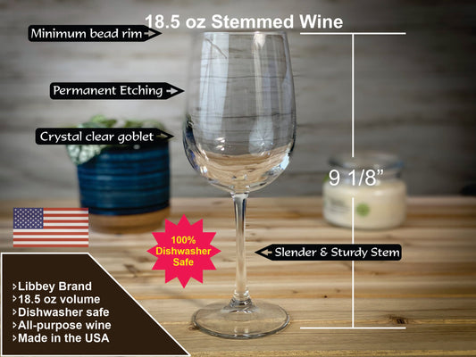 Your Design - 18.5 oz Stemmed Wine Glass