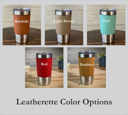Make My Lake 20 oz Leatherette Travel Mug