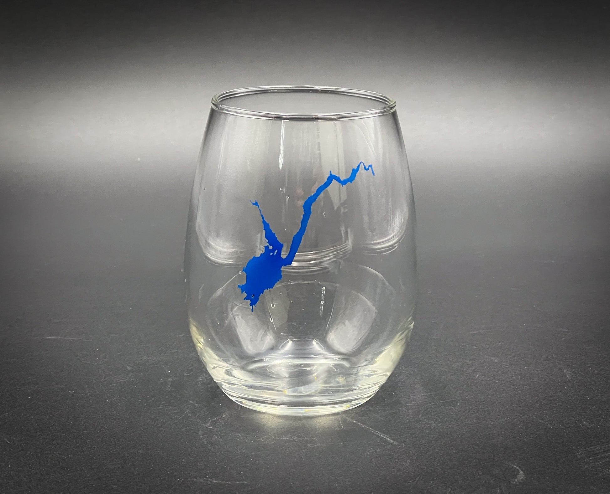 15 oz Stemless Wine Glass Etched Tuck