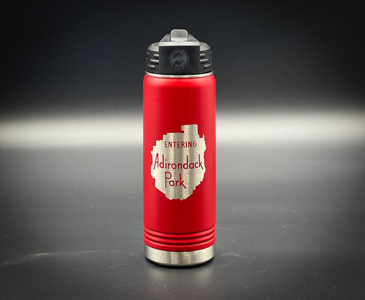Entering the Adirondack Park Sign 20 oz Insulated Water Bottle