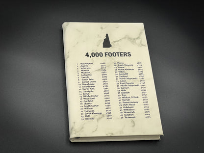 a book with a list of 4, 000 footers on it