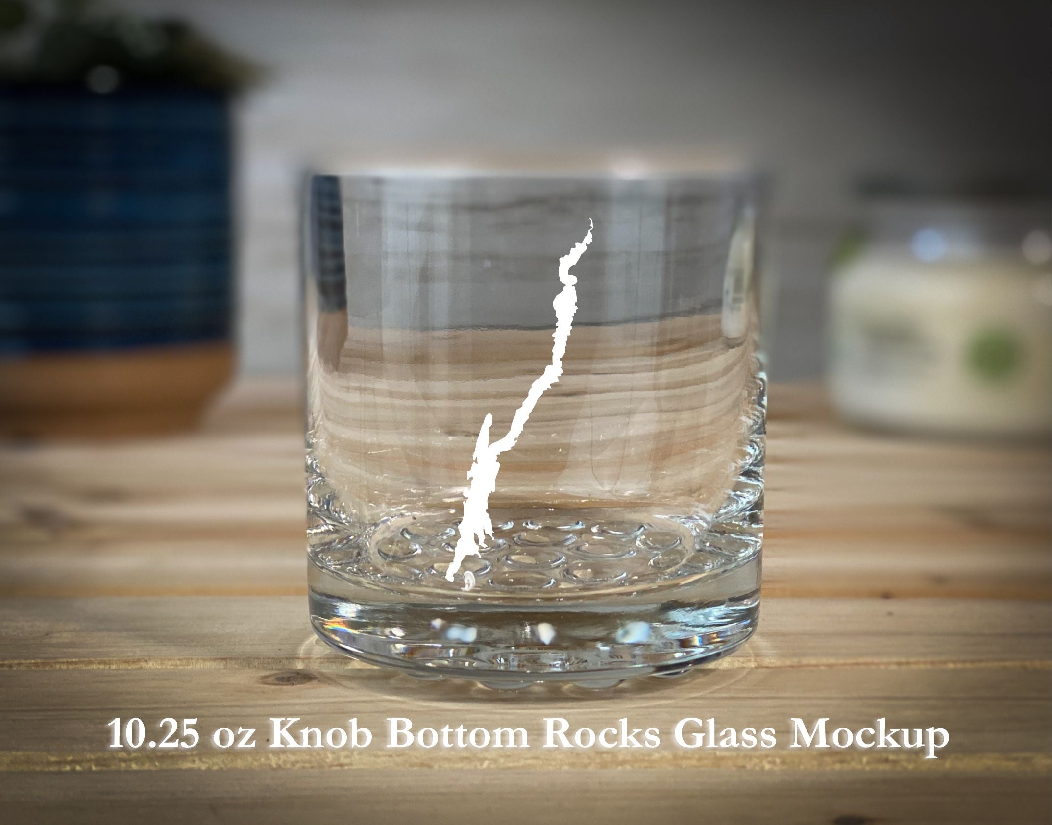 Lake George - 10.25 oz Knob Rocks Glass