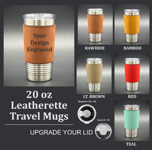 Your Design 20 oz Leatherette Travel Mug
