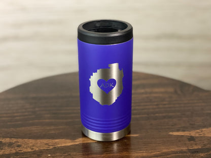 Adirondack Park with a Heart Insulated Slim Can Holder
