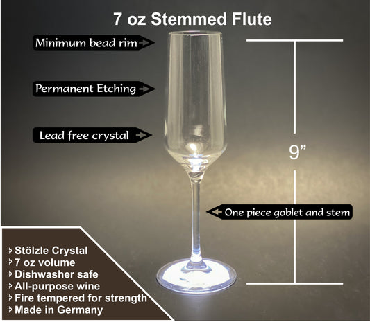 Your Design - 7 oz Stemmed Crystal Flute