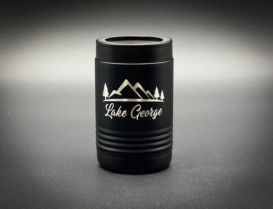 Lake George with Mountains - Insulated 12 oz Can and Bottle Holder