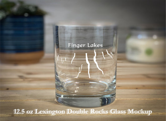 Finger Lakes New York  Double Rocks Glass
