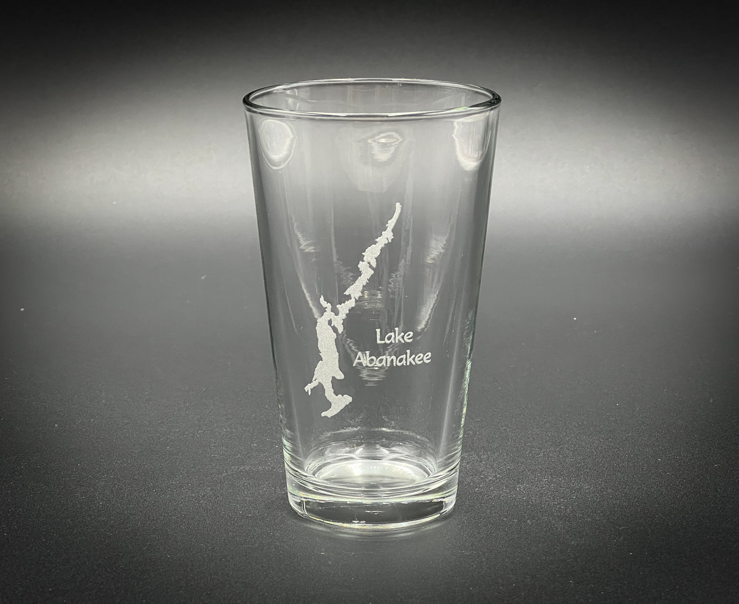 Lake Abanakee New York  Pint glass