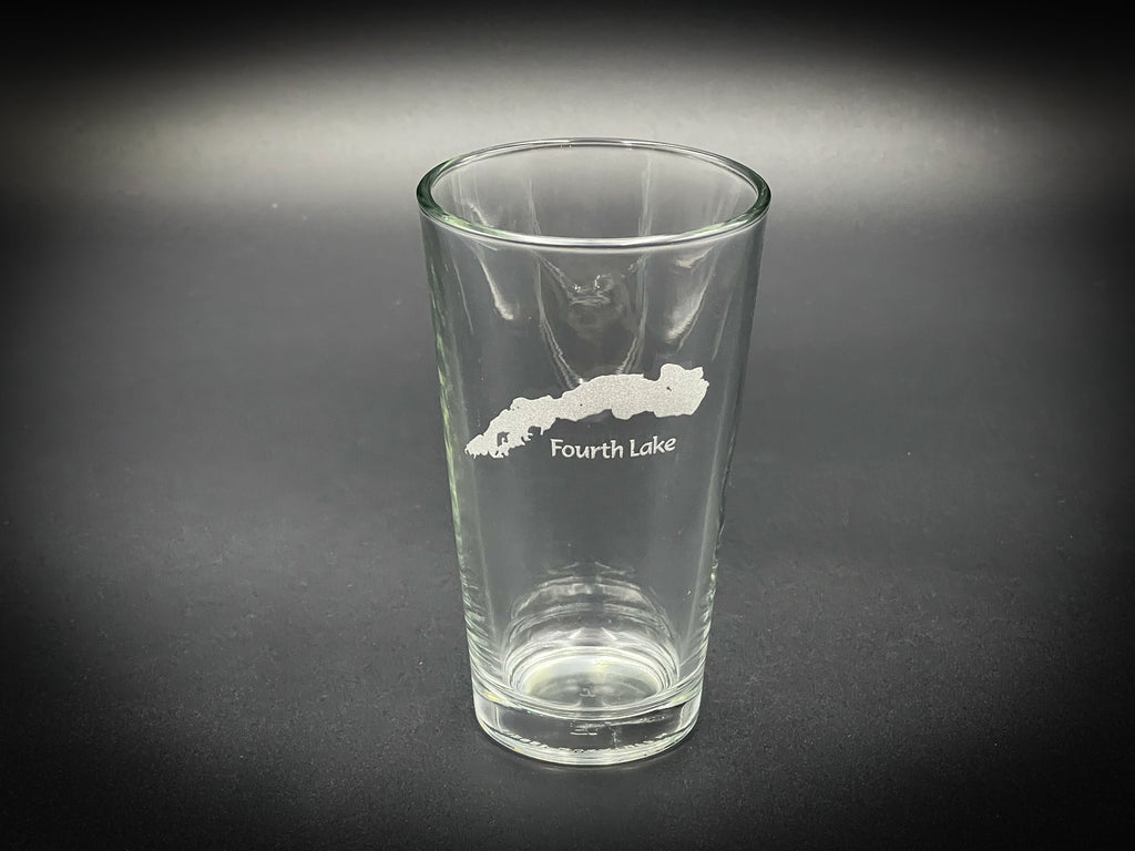 Fourth Lake New York Pint glass