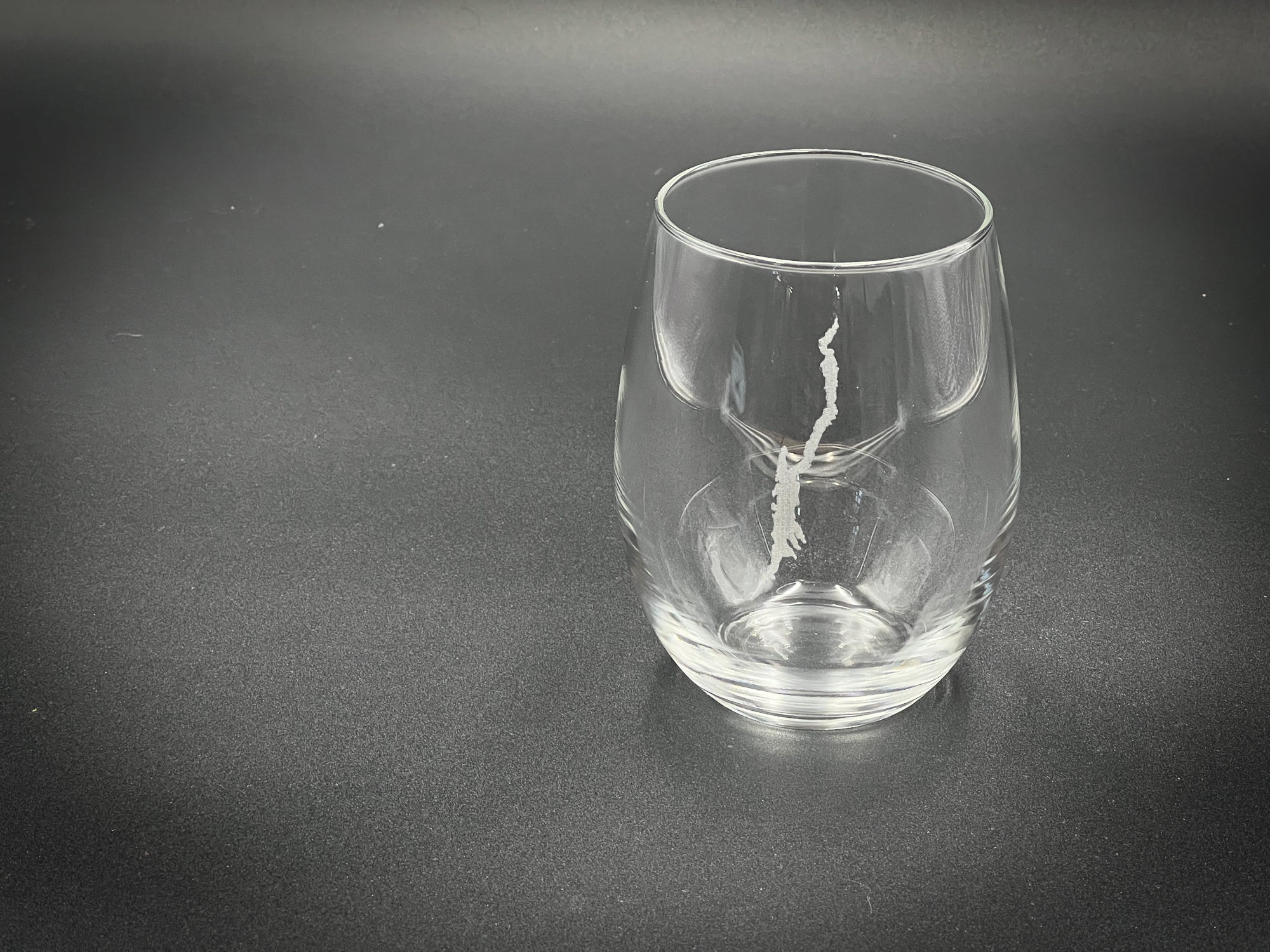 Lake George New York  21 oz Stemless Wine Glass