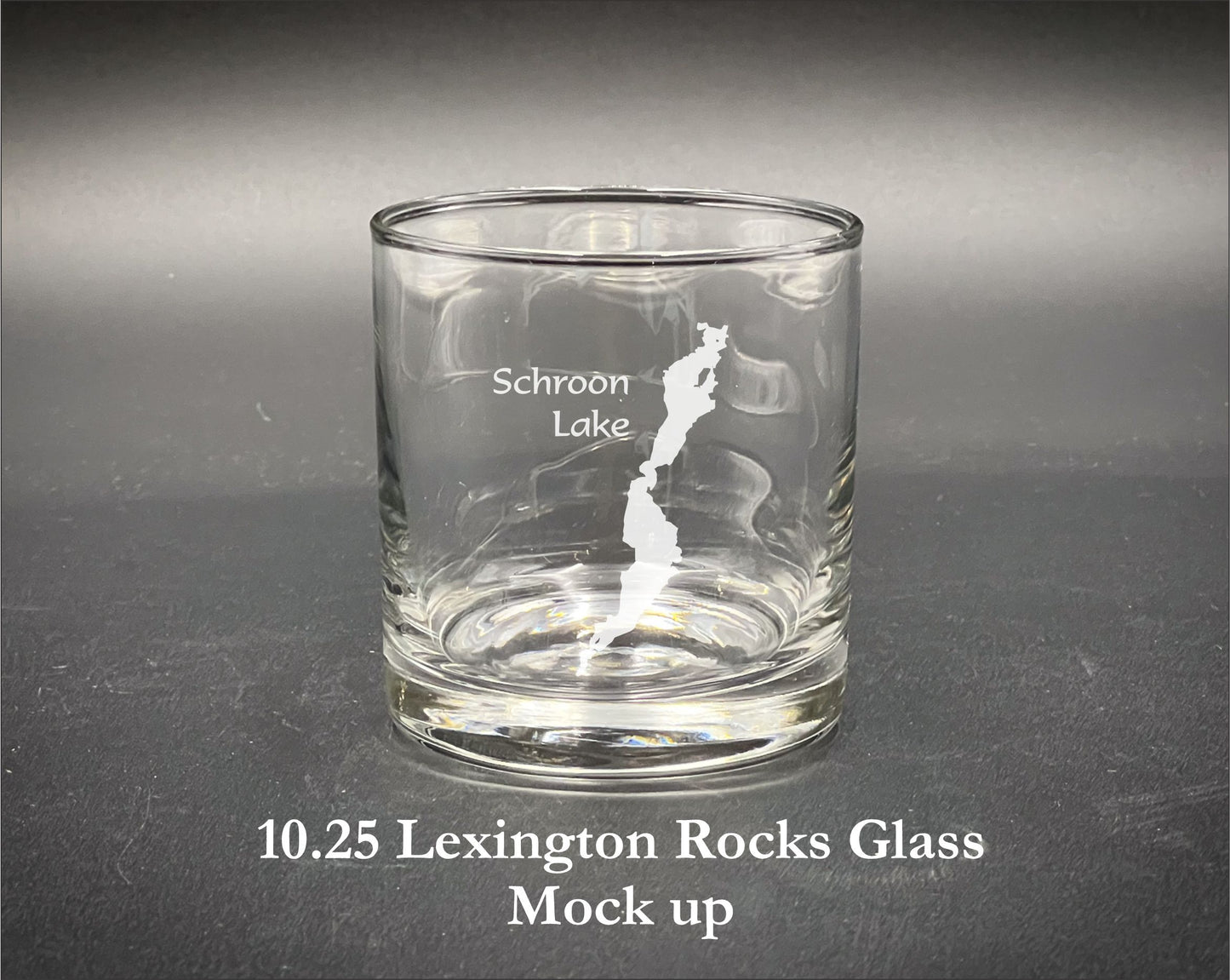 Schroon Lake New York Laser Engraved Glassware