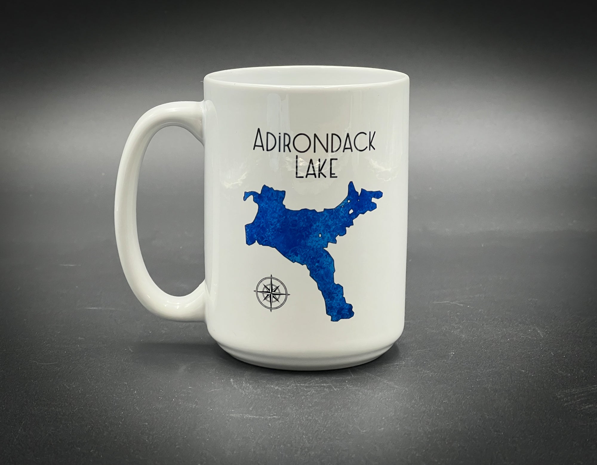 Ceramic Coffee Mug - Adirondack Lake 15 oz Large Coffee Cup | Microwave Safe