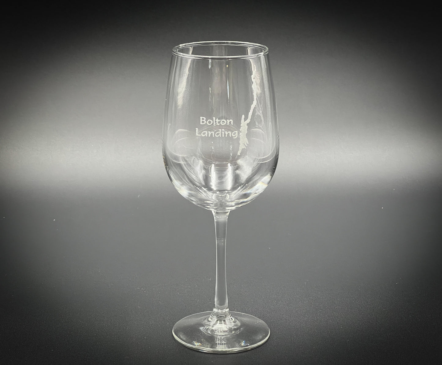 Lake George with Bolton Landing - 19 oz Stemmed Wine Glass