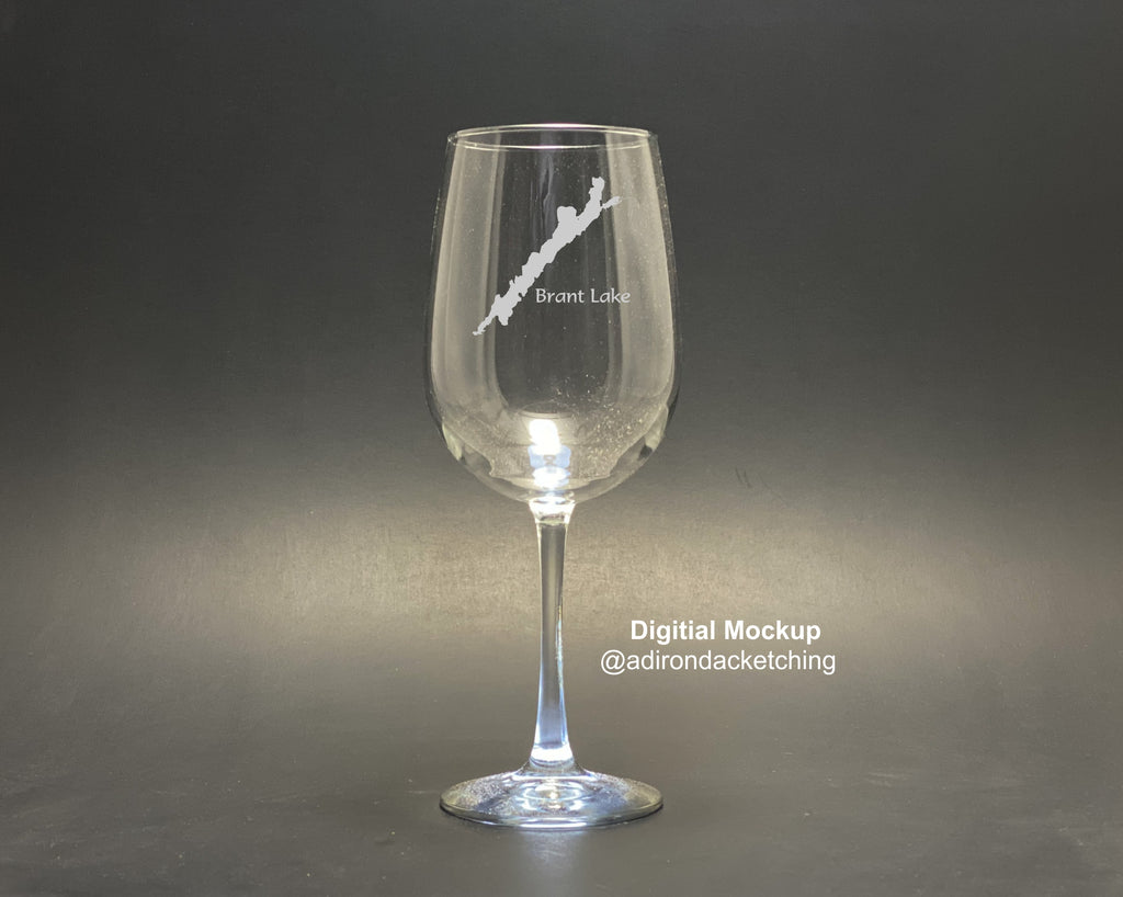 Make My Lake 19 oz Stemmed Wine Glass