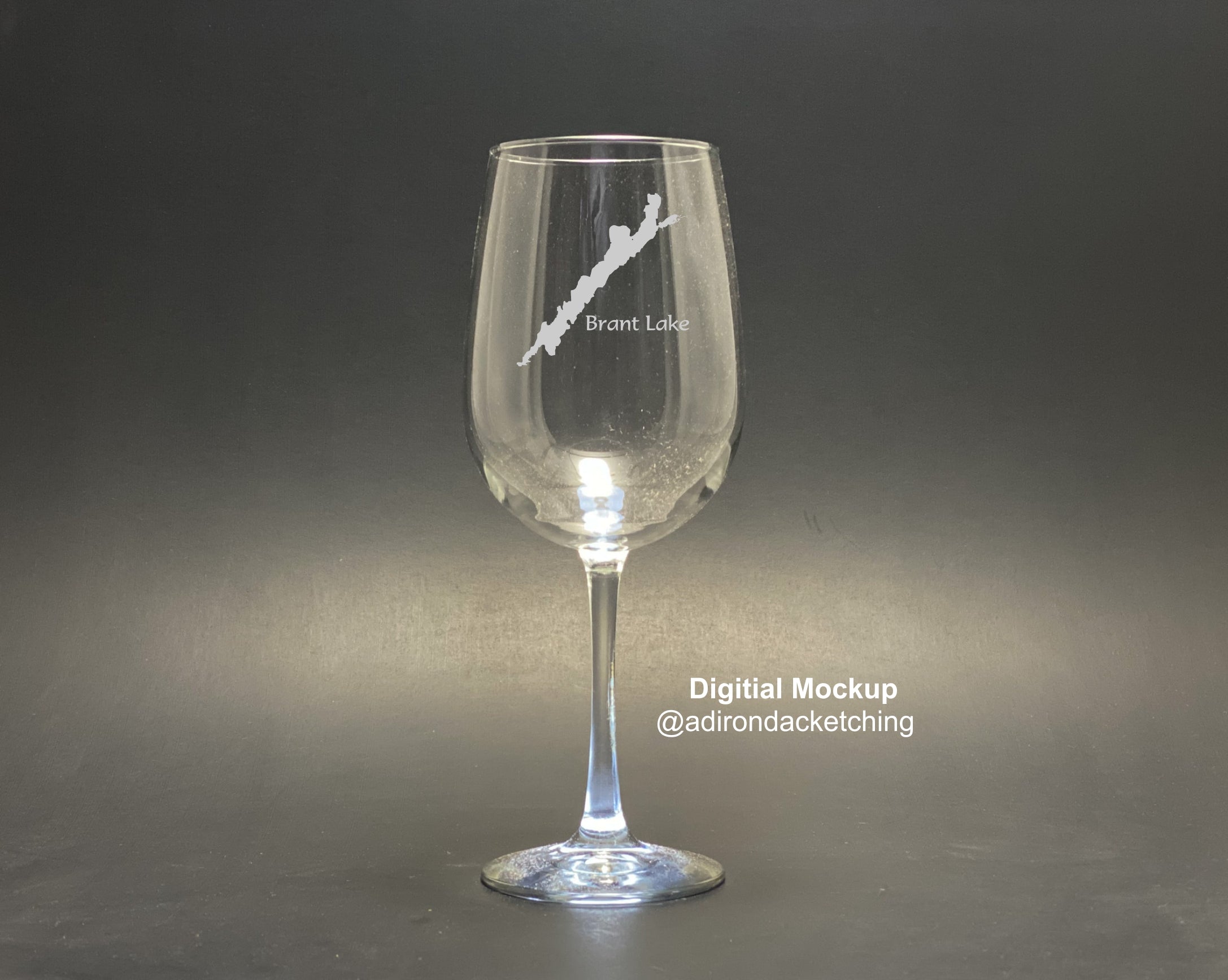 Make My Lake 19 oz Stemmed Wine Glass