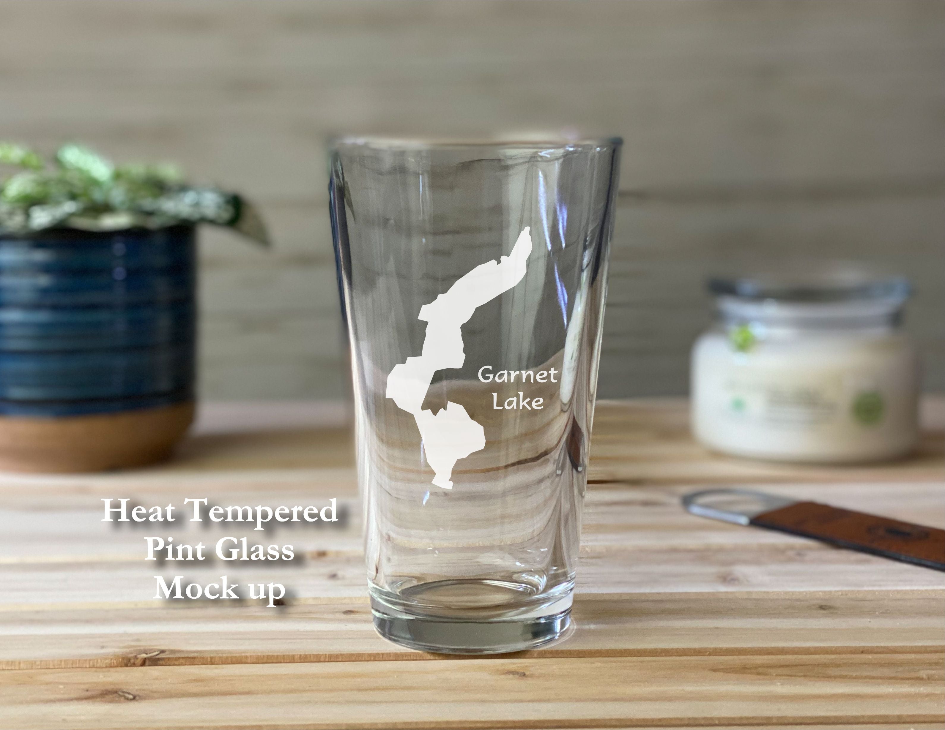 Garnet Lake New York -  Pint glass