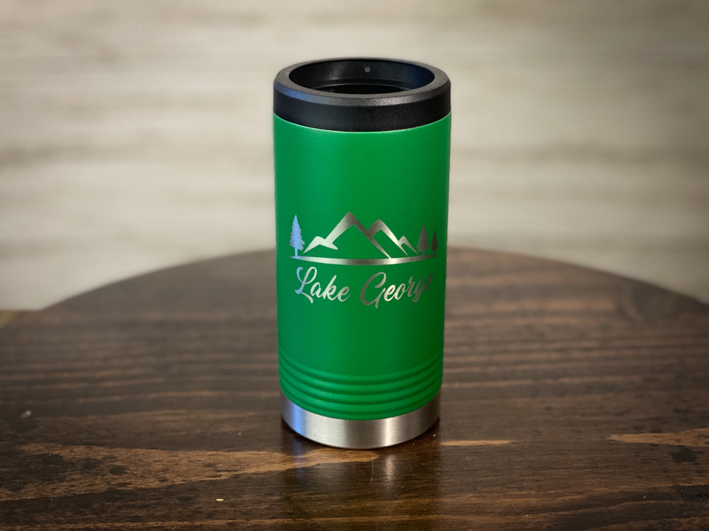 Lake George with Mountains - Insulated Slim Can Holder