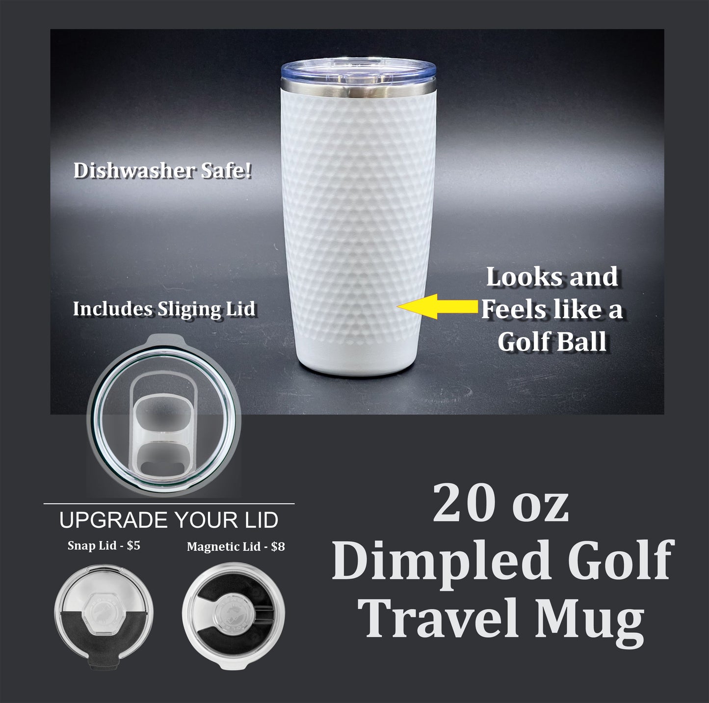 Make My Lake Golf Ball Travel Mug