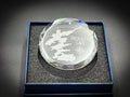 Glass Ornament - Raquette Lake New York Round Clear Decoration with Gift Box