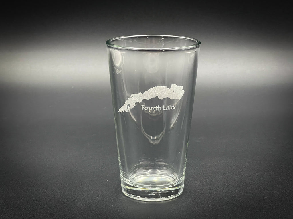 Fourth Lake New York Pint glass
