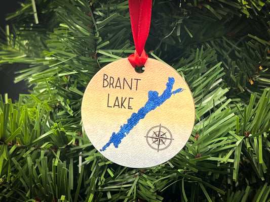 Brant Lake New York Hardboard Ornament
