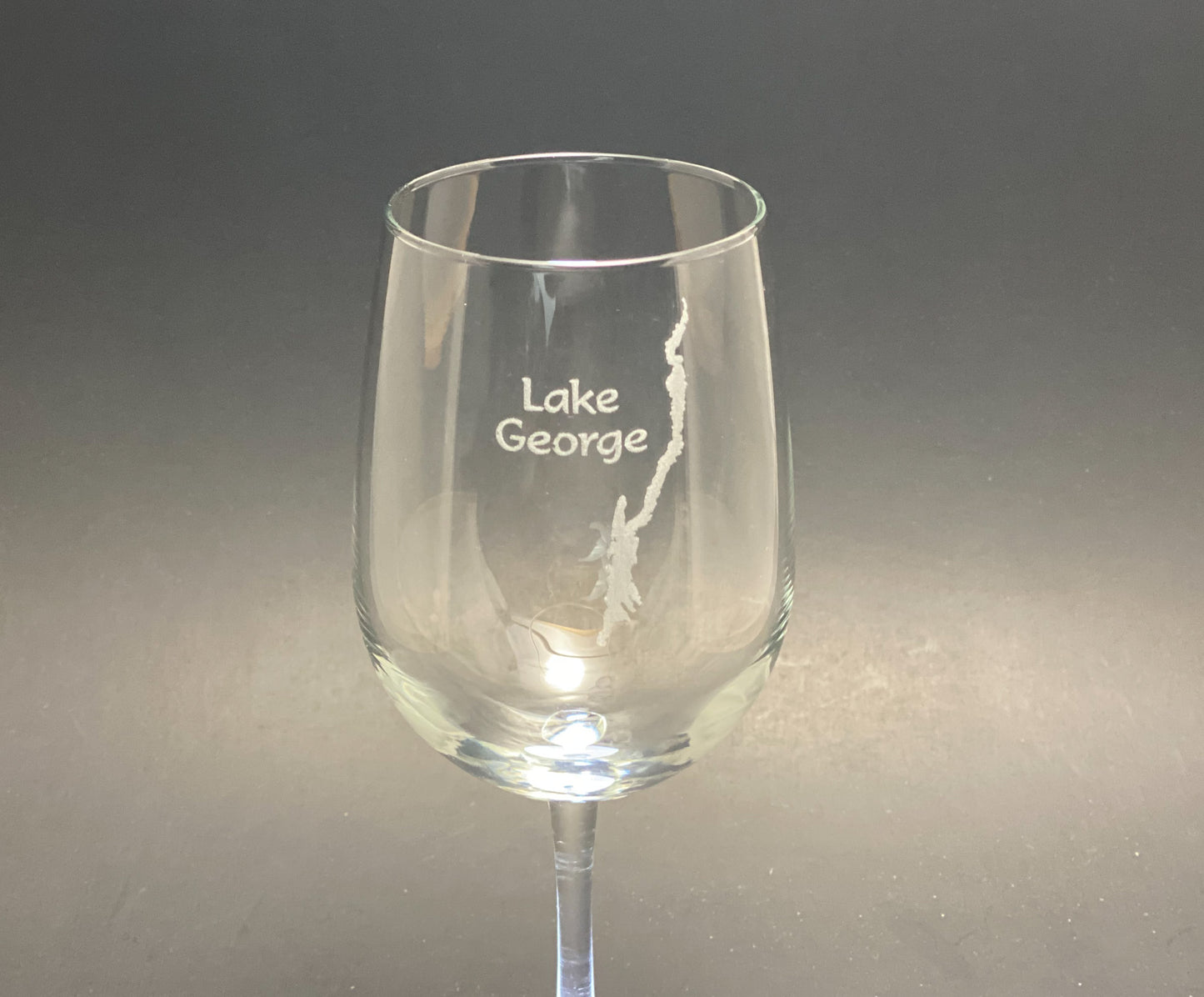Lake George with Words - 18.5 oz Stemmed Wine Glass
